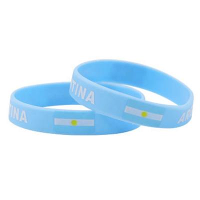 China Professional OEM Advertising Silicone Wristbands Outdoor+Indoor Manufacturer Logo Bangle Comfortable Silicone Wristband for sale