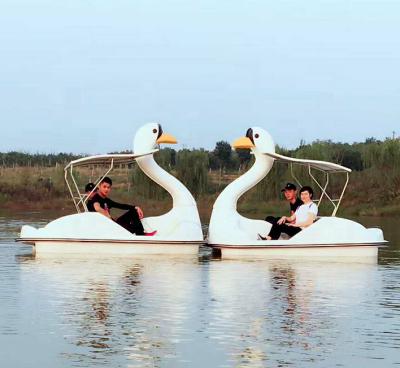 China FRP Water Play Equipment Swan Boat Pedal Boat For 3 Person M-012 for sale