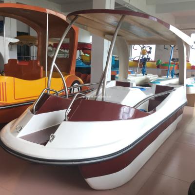 China Pedal Boat On The Sea Toursit Park Lake Water Amusement Facilities 4 Person Adult Pedal Boat for sale