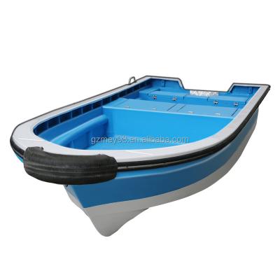 China Fishing Activities 4.8 Meters Fishing Boat With Thicker Aquarium Fiberglass Self Drain Rowing Boat Factory Price for sale