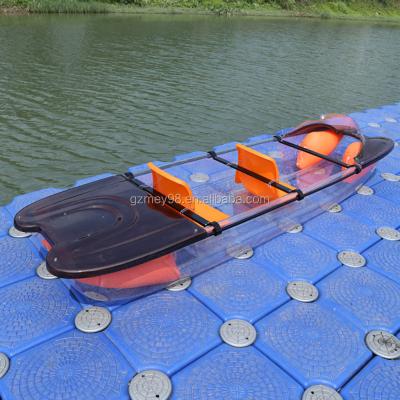 China 2 Person Fishing Kayaks On New Sea Design Factory Outlet Transparent Fishing Boat 2 Person Rowing Boat (M-077) for sale