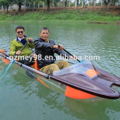 China 2 Person Fishing Kayaks On The Sea Vessels Plastic Transparent Canoe Direct Manufacturers (M-077) for sale