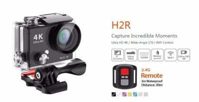 China 2016 Latest 2.0 Inch Sunplus SPCA6350 HD 170 Degre Wide Angle 30M Waterproof H2R 4K Camera for sale