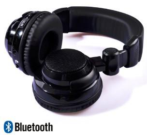 China Black headset Loud and powerful bass noise cancel Wireless Stereo Bluetooth headphone for sale