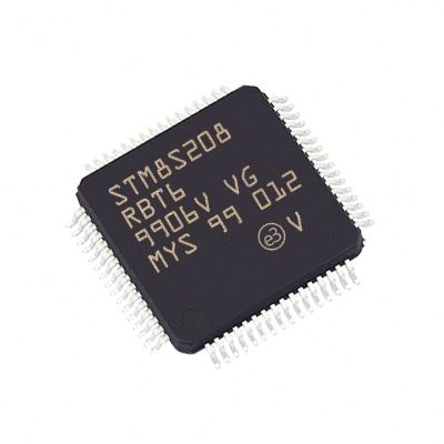 China Standard Chip Module Electronic Component STM8S208RBT6 IC Microcontroller 32 Bit Package LQFP64 for sale