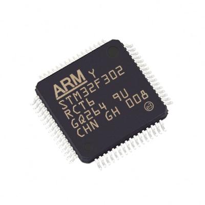 China Standard Chip Module Electronic Component STM32F302RCT6 32-Bit Microcontroller IC Package LQFP64 for sale