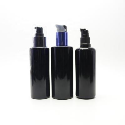 China Person Care /Cosmetic /Herbs/ Food Storage /Essention Oil Lotion Pump Dark Violet Glass Bottle in 10ml 15ml 20ml 30ml 50ml 60ml 100ml 200ml for sale