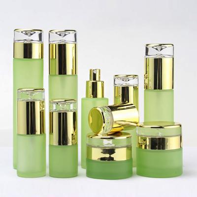 China Personal Care Luxury Cosmetic Packaging Acrylic Plastic Body Lotion Bottle With Pump for sale