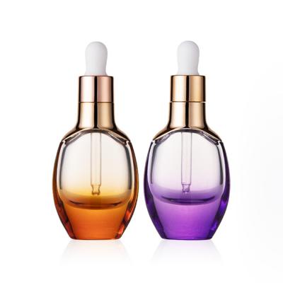 China Screen Printing and Essential Oil Use Surface Handling Glass Bottles Cosmetic Perfume Bottle for sale