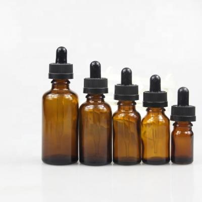 China Personal Care 5ml 10ml 15ml 20ml 30ml 50ml 100ml Amber Brown Screw Glass Vials Glass Bottle Essential Oil Bottle for sale