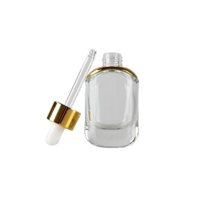 China Personal Care Clear 30ML Child Cap Tamper Proof Glass Pipette Dropper Bottle for sale