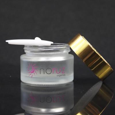 China Matte Clear Cosmetic Jars With Glass Gift Packaging 5g 10g 15g 20g 30g 50g 100g Gold Cream Cap For Cosmetic Package for sale