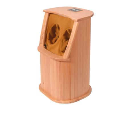 China High Quality Crystal Private Portable Wooden Box Home Carbon Dish Far Infrared Foot Sauna Heating Steamer For Relax for sale