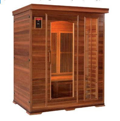 China Computer Control Panel Hot Sale 3 Person Use Body Slimming Indoor Sauna Dry Room Far Infrared Sauna Room for sale