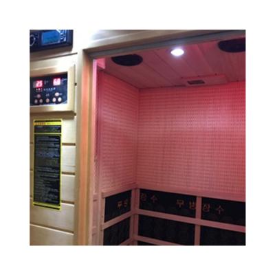 China Computer Control Panel Traditional Design Solid Wood Outdoor Sauna Dry Room Sauna Chamber for sale