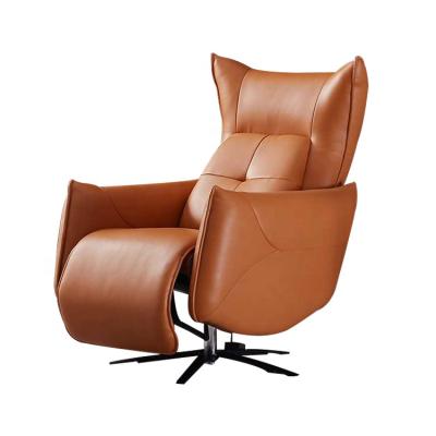 China Modern Home Cinema Recliners Swivel Cinema Lazy Seats Boy Electric Brown Leather Chair for sale