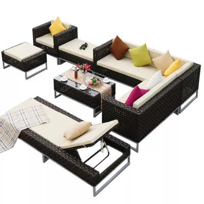 China Outdoor Rattan Furniture Xin Yu Time Furniture Sectional Sofa With Pool Sofa Set for sale