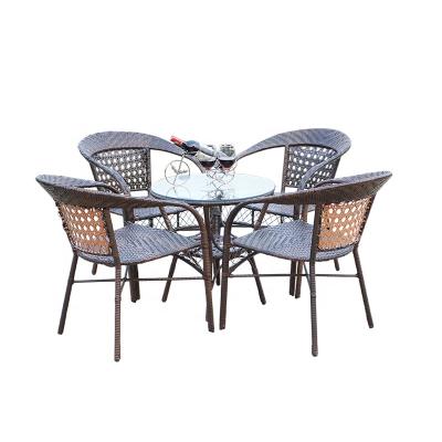 China XINYU Modern Garden Furniture Outdoor Rattan Table And Chair for sale