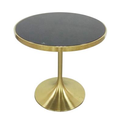 China Convertible Glass Top Dining Table Modern Dining Table Set Luxury Brass Gold Metal Base Dining Table and Chairs for sale