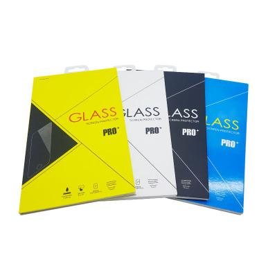 China Modern Stylish Screen Protector Package Box For Phone Tempered Glass Screen Protector Retail Packaging Paper Box Three Dimension for sale