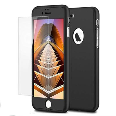 China Full Protect For iPhone8/8s Case 360 ​​Degree Full Protection Hard Slim Case For iPhone 8/8s With Tempered Glass Screen Protector for sale