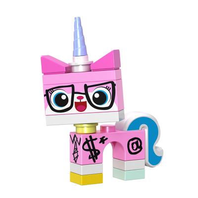 China Unikitty Bricks Astro Angry Super Nauseous Biznis Unicorn Kitty Toys For Children Movie DIY TOY Single Building Blocks Cartoon for sale