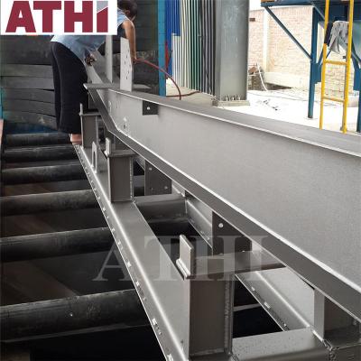 China Building Material Shops Roller Conveyor Used Automated Shot Blasting Systems Shot Blaster With Dust Remove System for sale