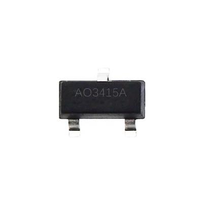 China original P-channel 20V 5A SOT23-3 standard power AO3415A MOSFET transistor smd transistor hualichip integrated circuit IC MOS AO3415A for sale