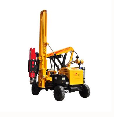 China Pile Drilling Small Road Guardrail Piling Machine For U O Shape Pile Installation for sale