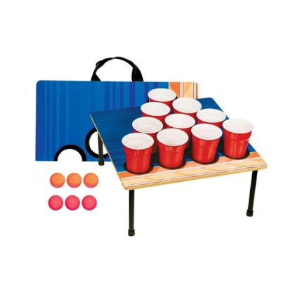 China Portable 10 Cup Beer Pong Tailgate Game Cornhole Game Set Waterproof Manufacturing for sale