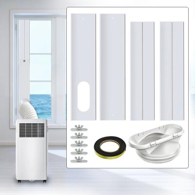 China 26.37-86.6INCH Universal Mobile AC Duct Kit Portable Air Conditioner Window Home Seal Kit for sale