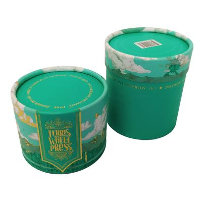 China OEM Logo Custom Kraft Matte Round Box Paper Tube Cylinder Recyclable Eco Friendly Packaging for sale