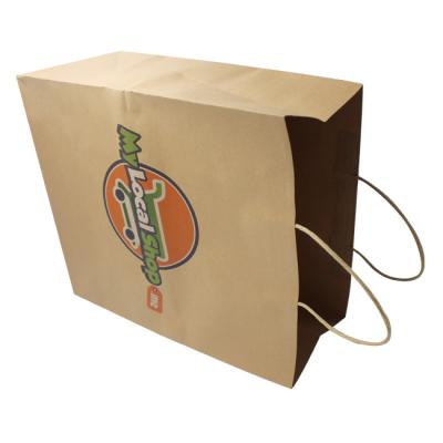 China Custom Recyclable Recyclable Kraft Paper Bag Wholesale Recycled Kraft Bag Print For Gift /soap /cloth /jewelrypackaging fabric shopping package for sale