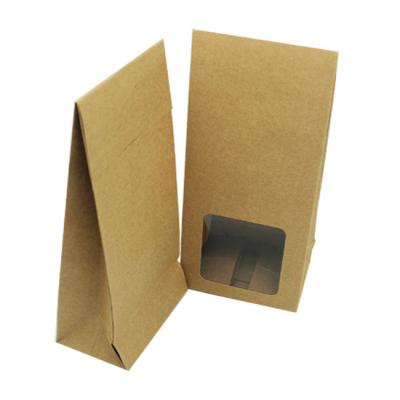 China Customized Handmade Brown Kraft Paper Churros Pillow Box Quick Food Packaging Boxes for sale