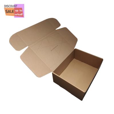 China Huaisheng Recyclable Packaging Manufacturer Wholesale E Pipe Tuck Top Shipping Paper Corrugated Cardboard Box for sale