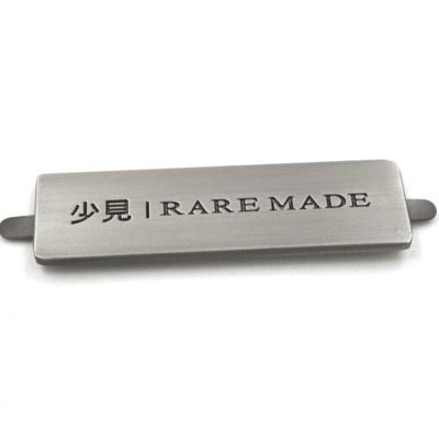 China Dongguan sustainable metal label for handbag for sale