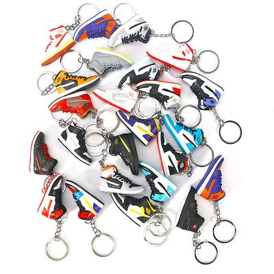 China Wholesale Men's Basketball AJ Jordaneliedlys Key Chain Sneaker Key Chain 3D Mini Shoe Keychain 3D Model for sale