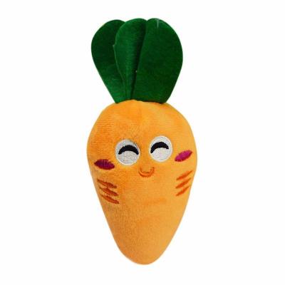 China New Viable Pet Toys Funny Carrot Pet Toys Vocal Bite-Resistant Molars Puzzle Plush Toys for sale