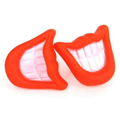 China Viable Toy Flame Gnawing Dog Lip Voice Toy Red Enamel Toy for sale