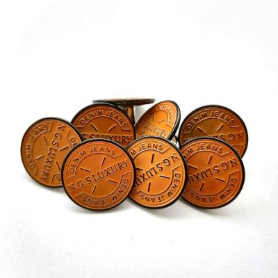 China Factory direct nickel free customized jeans button metal button leg button and various rivet for jeans for sale