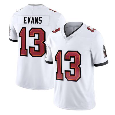 China Wholesale Men's Sets 12# Tom Brady 13 Evans Gronkowski Wholesale Men's Tampa Bay City Buccaneers American Football Quilted Jersey for sale