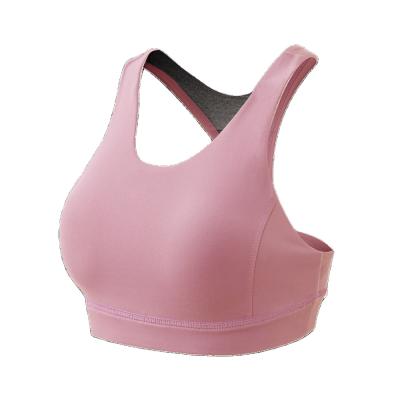 China QUICK DRY Sports Crop Top For Women Gym Stretching Female Sportswear High Impact Fitness Yoga Bra Sports Underwear Pump Bra Bralette for sale