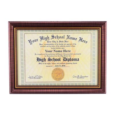 China Resin Resin Certificate Diploma Frame A4 Size With Lovely Boarders for sale