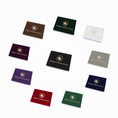 China Waterproof Custom Foil Stamping Velvet Diploma Cover Graduation Folder for sale