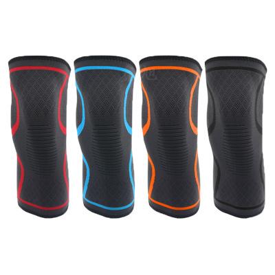 China Provide Sports Protection Summer Wholesale Knitted Non-slip Breathable Nylon Four-sided Elastic Sports Knee Pads Z0046-1 for sale