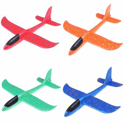 China Children's Toys PPE Foam Flat Hand Throw Plane Outdoor Glider Children Throwing Planes Gift Toy J0072 for sale