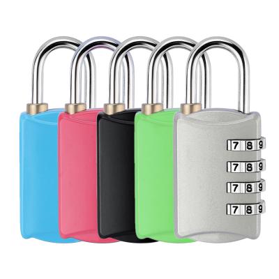 China Dormitory Padlock Lock 4 Digit Combination Code Number Lock For Luggage Zipper Bag Backpack Handbag Suitcase Drawer Goods Locks J0093 for sale