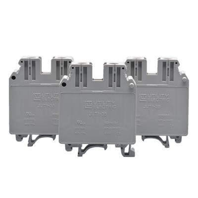 China Connection 35mm2 Screw Clamp Terminal Blocks On DIN Rail for sale