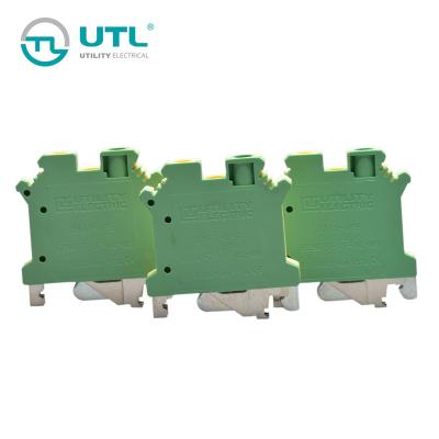 China Connection DIN Rails Screw Clamp Terminal Blocks I Din Rail Fuse Terminal Block for sale