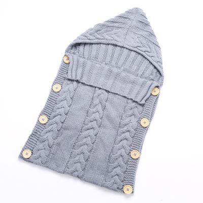 China Hot Sale High Quality Durable Cute Cotton Baby Knitted Sleeping Bag for sale